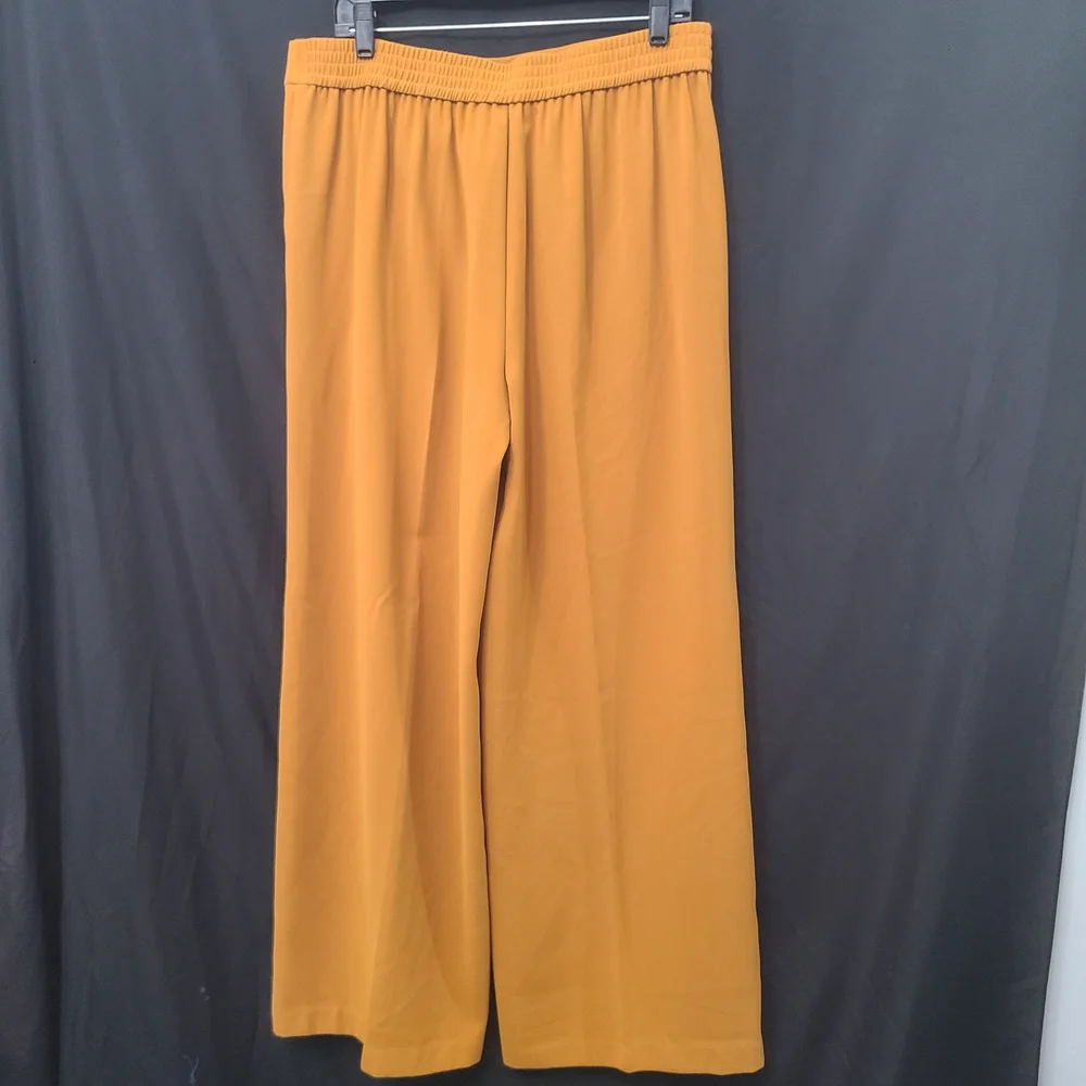 gibson latimer womens wide Leg Mustard Pant Size 12 - Picture 5 of 6
